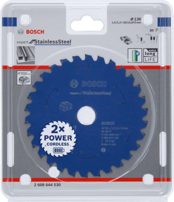 New Genuine Bosch 2608644530 Expert for Stainless Steel Circular Saw Blade For