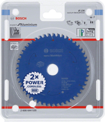 New Genuine Bosch 2608644535 Expert for Aluminium Circular Saw Blade For