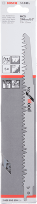 New Genuine Bosch 2608650676 S 1531 L Top for Wood Reciprocating Saw Blade For