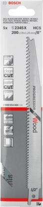 New Genuine Bosch 2608654404 S 2345 X Progressor for Wood Reciprocating Saw