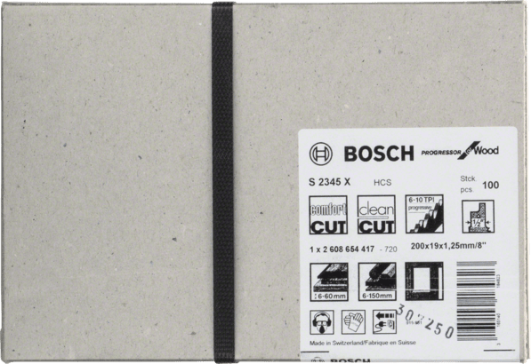 New Genuine Bosch 2608654417 S 2345 X Progressor for Wood Reciprocating Saw