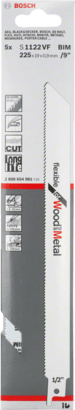 New Genuine Bosch 2608654981 S 1122 VF Flexible for Wood and Metal