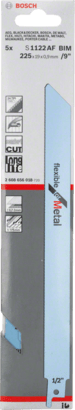 New Genuine Bosch 2608656018 S 1122 AF Flexible for Metal Reciprocating Saw