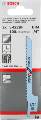 New Genuine Bosch 2608656268 S 422 BF Flexible for Metal Reciprocating Saw