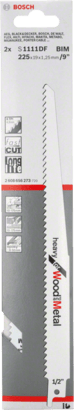 New Genuine Bosch 2608656273 S 1111 DF Heavy for Wood and Metal Reciprocating