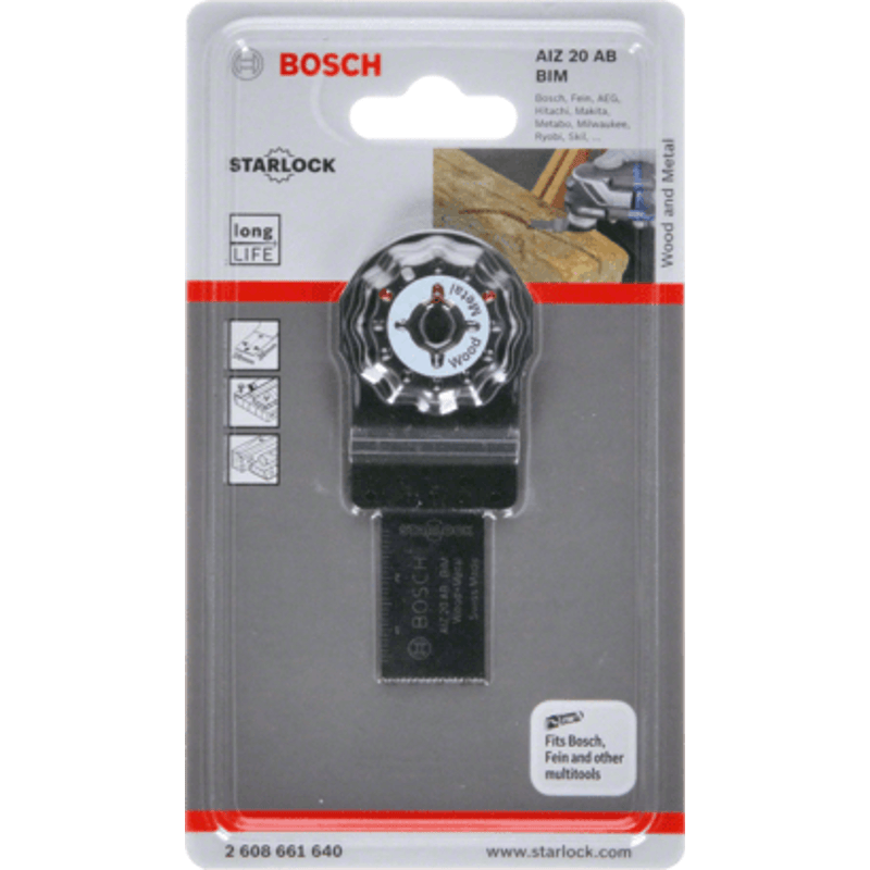 New Genuine Bosch 2608661640 AIZ 20 AB Blade for Multi-Tools For oscillating