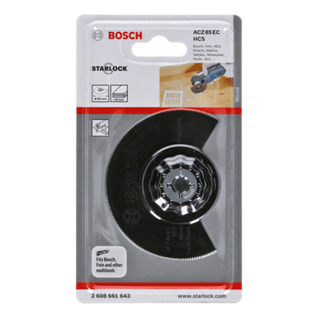 New Genuine Bosch 2608661643 ACZ 85 EC Blade for Multi-Tools For oscillating