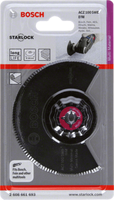 New Genuine Bosch 2608661693 ACZ 100 SWB Blade for Multi-Tools