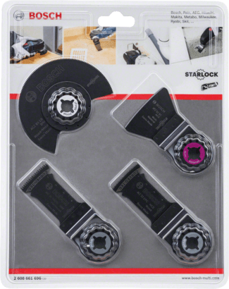 New Genuine Bosch 2608661696 Floor and Installation Set for Multi-Tools, 4-Piece
