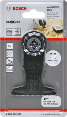 New Genuine Bosch 2608662355 AII 65 BSPC Blade for Multi-Tools For oscillating