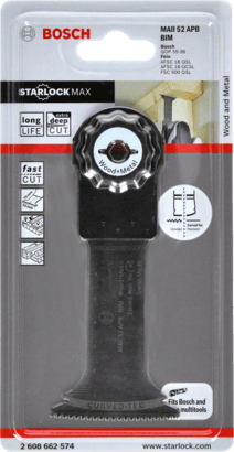 New Genuine Bosch 2608662574 MAII 52 APB Blade for Multi-Tools For oscillating