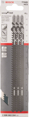 New Genuine Bosch 2608663314 T 744 D Speed for Wood Jigsaw Blade For jigsaws