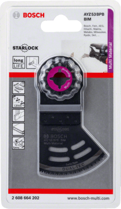 New Genuine Bosch 2608664202 AYZ 53 BPB Dual-Tec Blade For oscillating