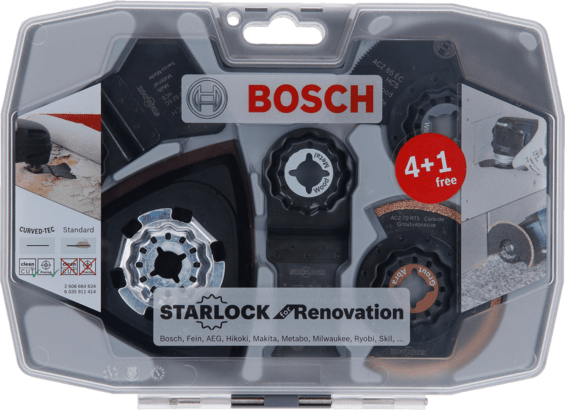 New Genuine Bosch 2608664624 Renovation Set for Multi-Tools, 8-Piece For