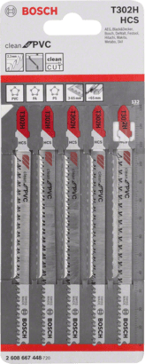 New Genuine Bosch 2608667448 T 302 H Clean for PVC Jigsaw Blade For jigsaws