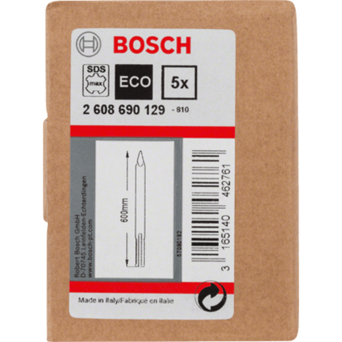 New Genuine Bosch 2608690129 SDS max Pointed Chisel
