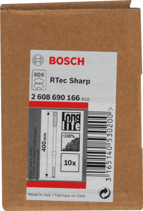 New Genuine Bosch 2608690166 SDS max RTec Sharp Flat Chisel