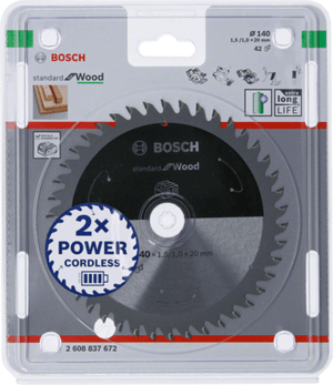 New Genuine Bosch 2608837672 Standard for Wood Circular Saw Blade For Cordless