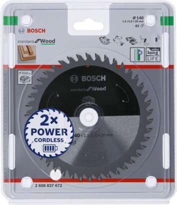 New Genuine Bosch 2608837672 Standard for Wood Circular Saw Blade For Cordless