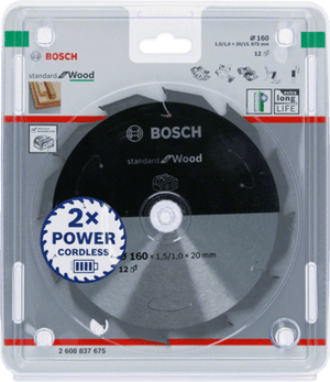 New Genuine Bosch 2608837675 Standard for Wood Circular Saw Blade For Cordless