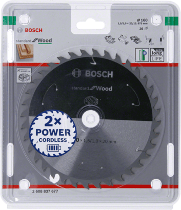 New Genuine Bosch 2608837677 Standard for Wood Circular Saw Blade For Cordless