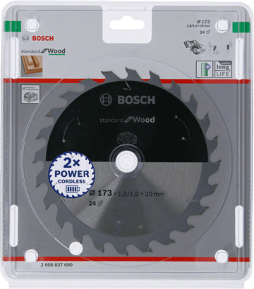 New Genuine Bosch 2608837690 Standard for Wood Circular Saw Blade For Cordless