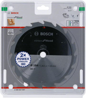 New Genuine Bosch 2608837697 Standard for Wood Circular Saw Blade For Cordless