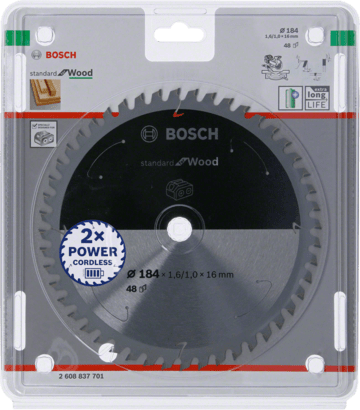 New Genuine Bosch 2608837701 Standard for Wood Circular Saw Blade For Cordless