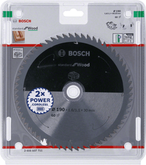 New Genuine Bosch 2608837711 Standard for Wood Circular Saw Blade For Cordless