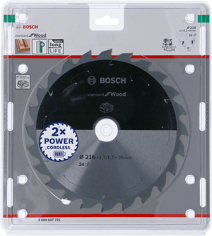 New Genuine Bosch 2608837721 Standard for Wood Circular Saw Blade For Cordless