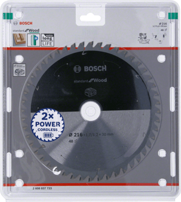New Genuine Bosch 2608837723 Standard for Wood Circular Saw Blade For Cordless