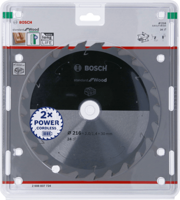 New Genuine Bosch 2608837724 Standard for Wood Circular Saw Blade For Cordless