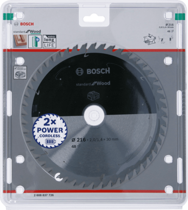New Genuine Bosch 2608837726 Standard for Wood Circular Saw Blade For Cordless