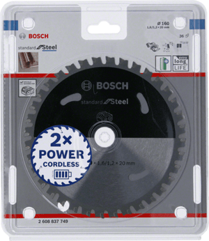 New Genuine Bosch 2608837746 Standard for Steel Circular Saw Blade For Cordless