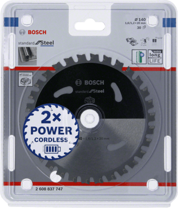 New Genuine Bosch 2608837747 Standard for Steel Circular Saw Blade For Cordless