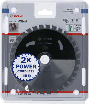 New Genuine Bosch 2608837748 Standard for Steel Circular Saw Blade For Cordless