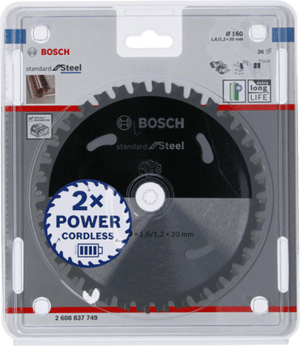 New Genuine Bosch 2608837749 Standard for Steel Circular Saw Blade For Cordless