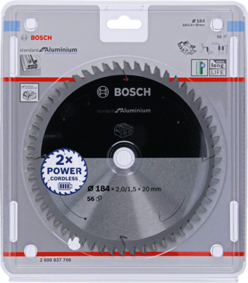 New Genuine Bosch 2608837761 Standard for Aluminium Circular Saw Blade For