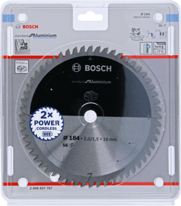New Genuine Bosch 2608837767 Standard for Aluminium Circular Saw Blade For