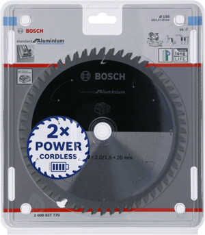 New Genuine Bosch 2608837770 Standard for Aluminium Circular Saw Blade For