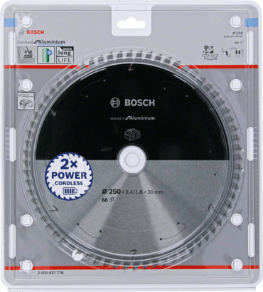 New Genuine Bosch 2608837778 Standard for Aluminium Circular Saw Blade For