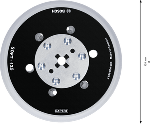 New Genuine Bosch 2608900003 EXPERT Multihole Backing Pad Universal 125 mm