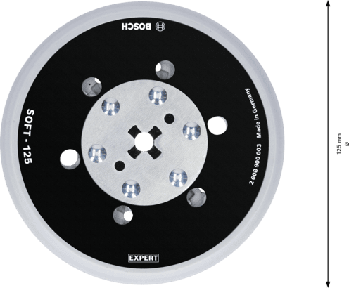 New Genuine Bosch 2608900003 EXPERT Multihole Backing Pad Universal 125 mm