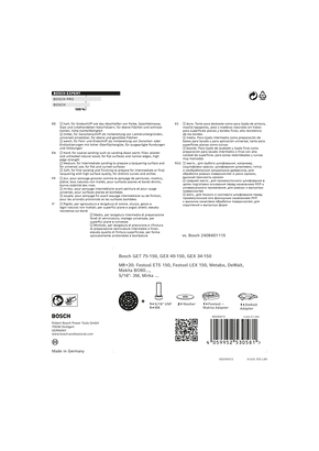 New Genuine Bosch 2608900006 EXPERT Multihole Backing Pad Universal 150 mm