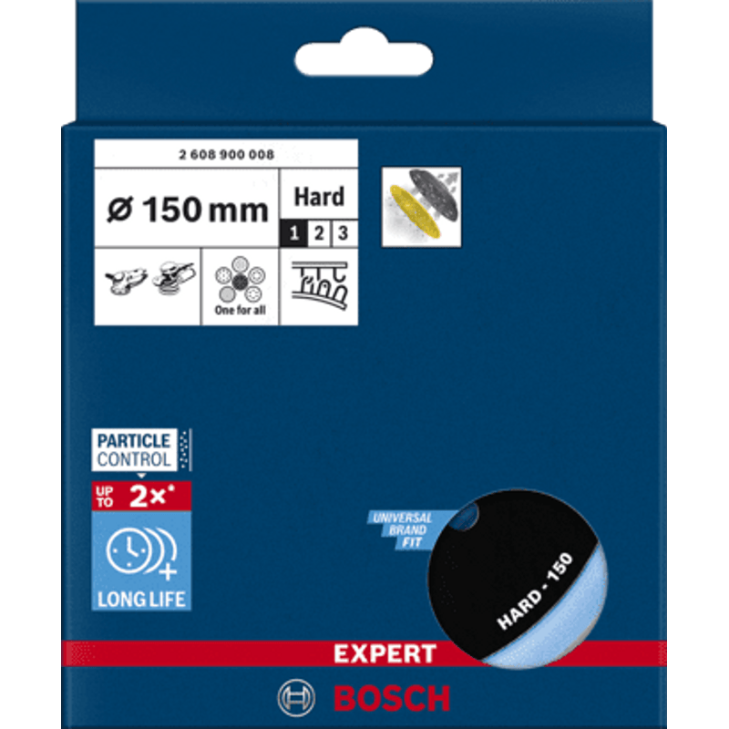 New Genuine Bosch 2608900008 EXPERT Multihole Backing Pad Universal 150 mm For