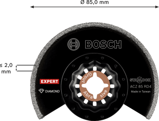 New Genuine Bosch 2608900034 EXPERT ACZ 85 RD4 Grout Segment Blade