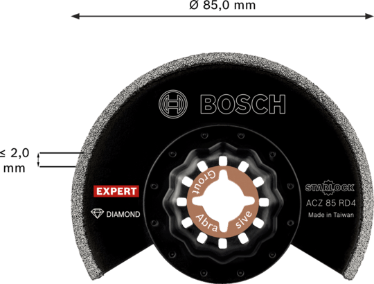 New Genuine Bosch 2608900035 EXPERT ACZ 85 RD4 Grout Segment Blade