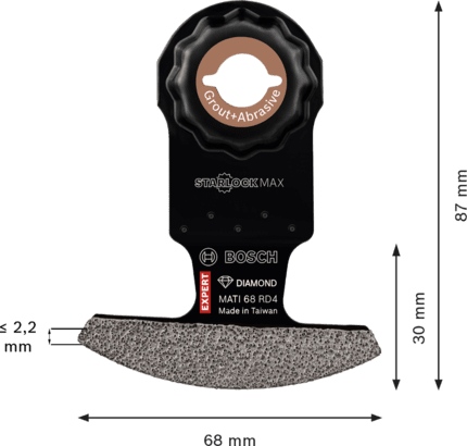 New Genuine Bosch 2608900036 EXPERT MATI 68 RD4 Corner Blade