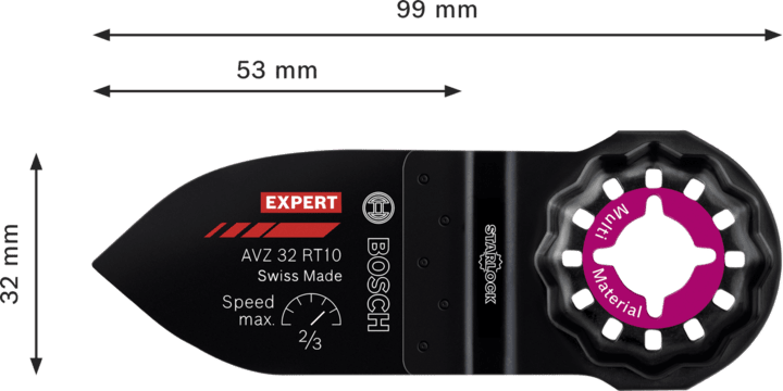 New Genuine Bosch 2608900039 EXPERT AVZ 32 RT10 Sanding Finger