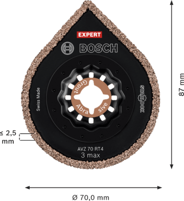 New Genuine Bosch 2608900041 EXPERT 3 max AVZ 70 RT4 Grouting Plate